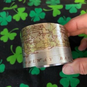 ☘️ Map Print Cuff Bracelet